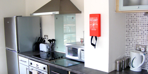 Kitchen in a west one sheffield serviced apartment